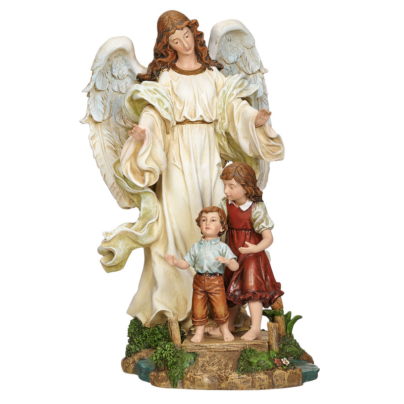 Classic Guardian Angel Statue 10"H