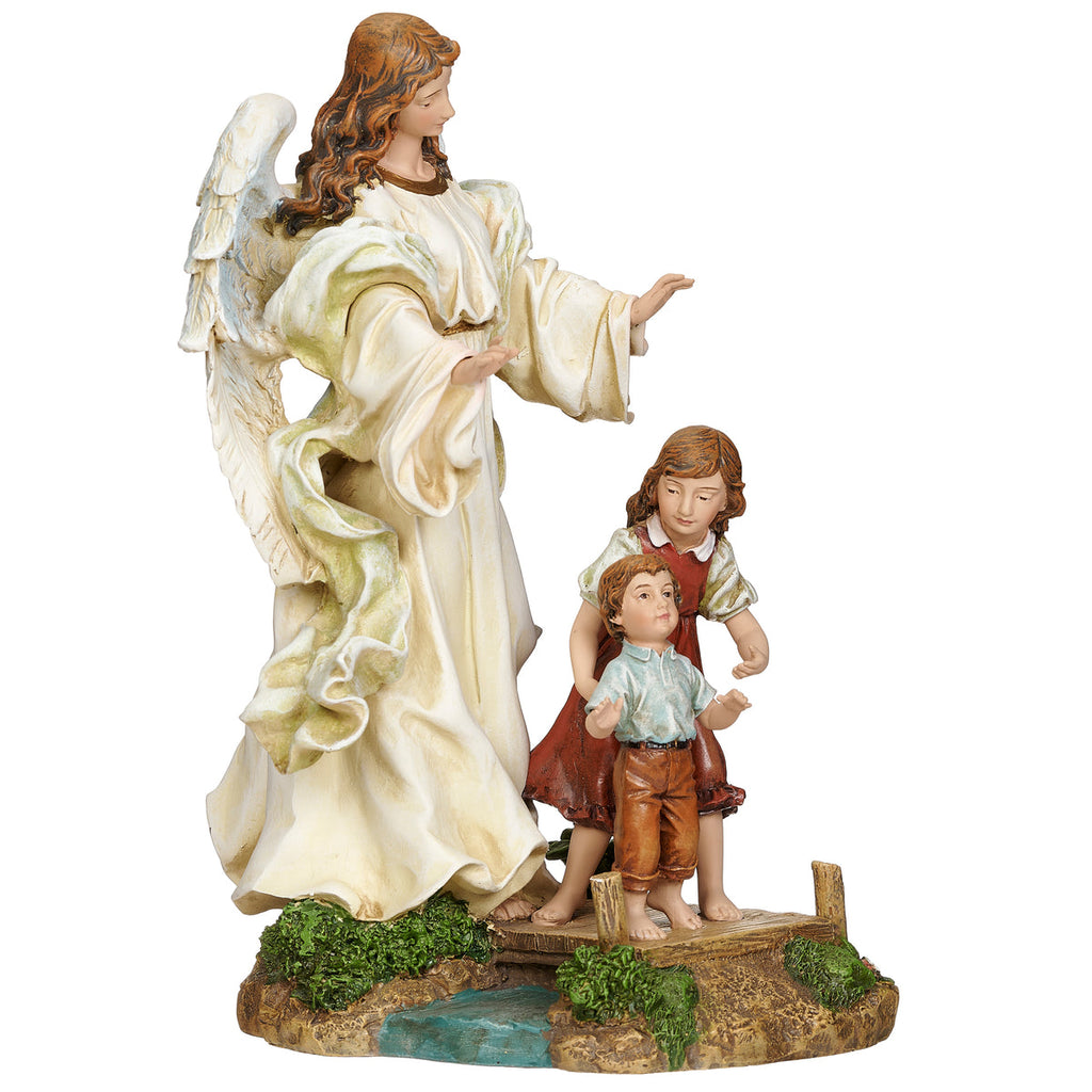 Classic Guardian Angel Statue 10"H