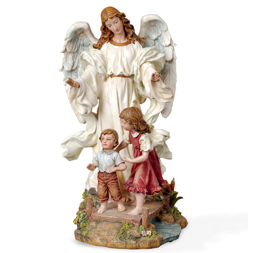 Classic Guardian Angel Statue 10"H