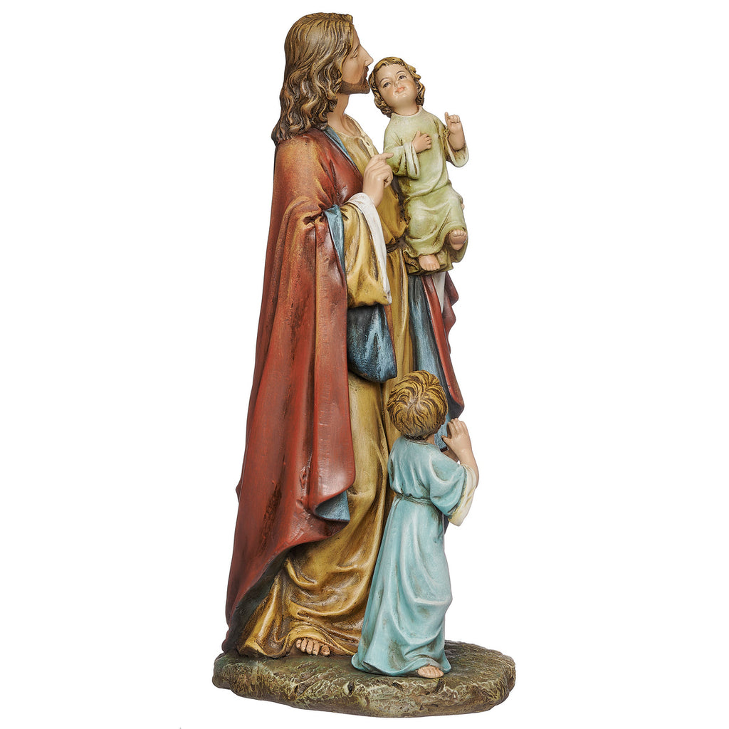 Jesus with Children Statue 10"H
