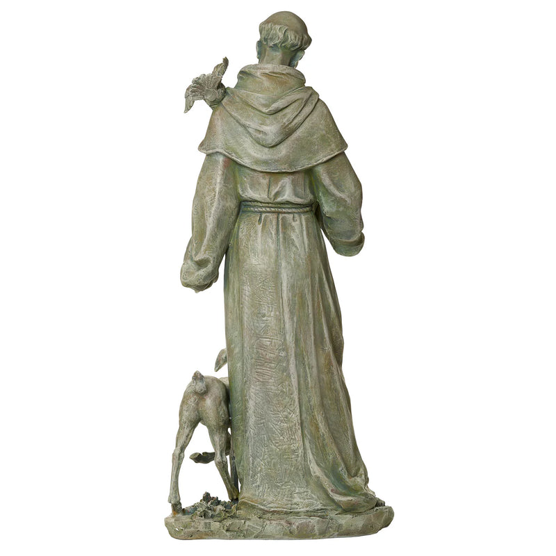 St. Francis with Deer Garden Statue 36.5" | Joseph's Studio