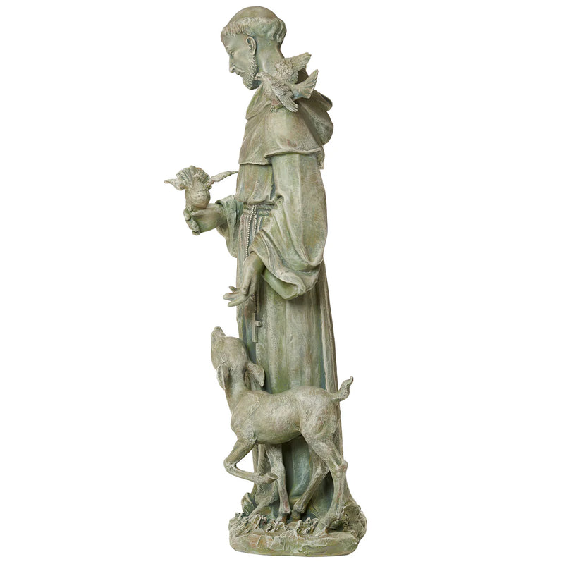 St. Francis with Deer Garden Statue 36.5" | Joseph's Studio