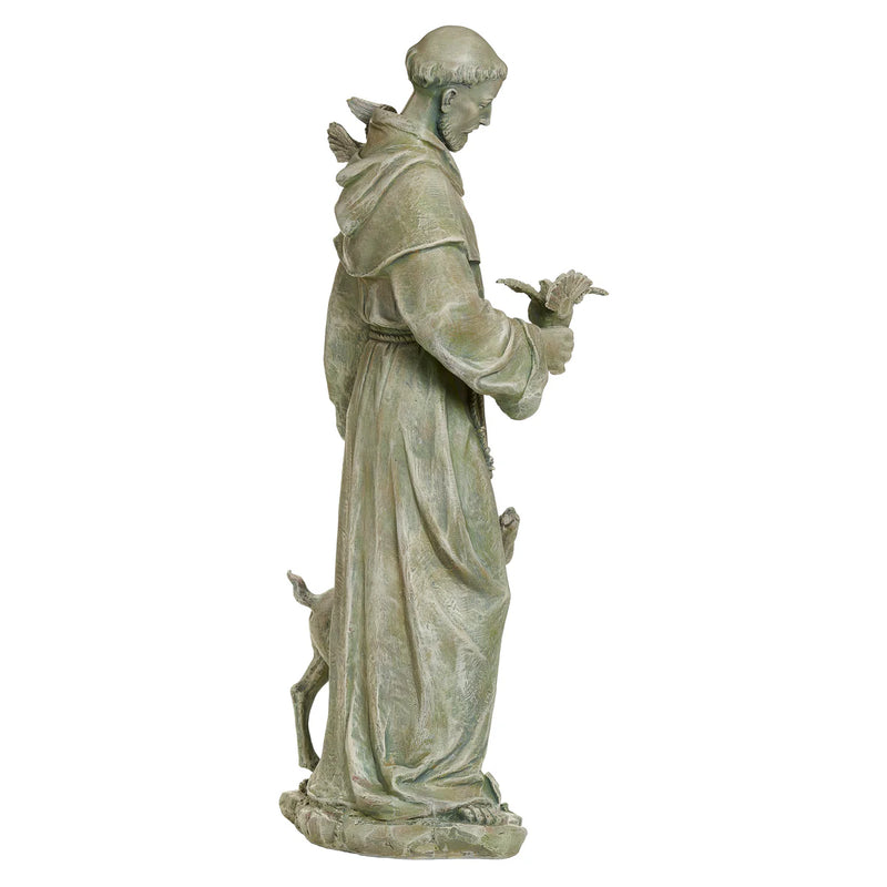 St. Francis with Deer Garden Statue 36.5" | Joseph's Studio