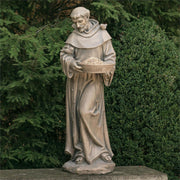Roman 44.5"H St. Francis Bird Feeder Garden Statue