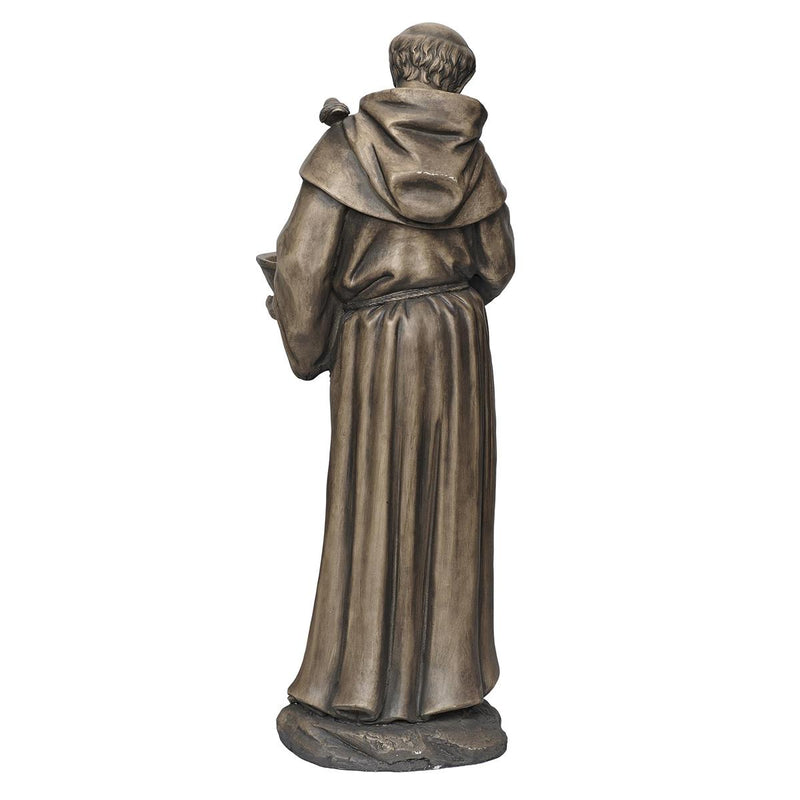Roman 44.5"H St. Francis Bird Feeder Garden Statue - additional product view