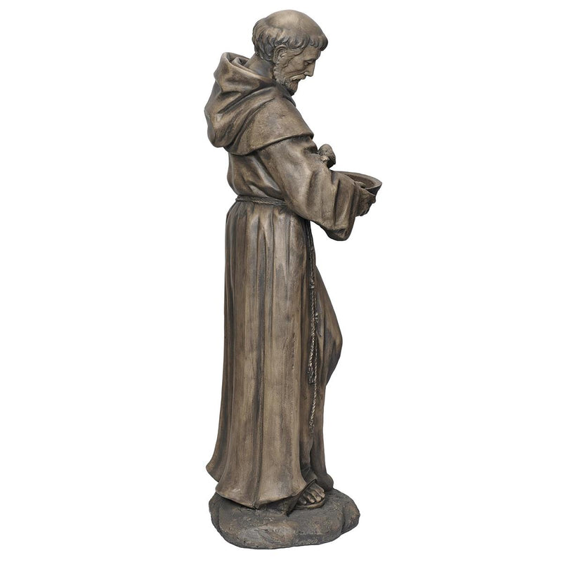 Roman 44.5"H St. Francis Bird Feeder Garden Statue - additional product view