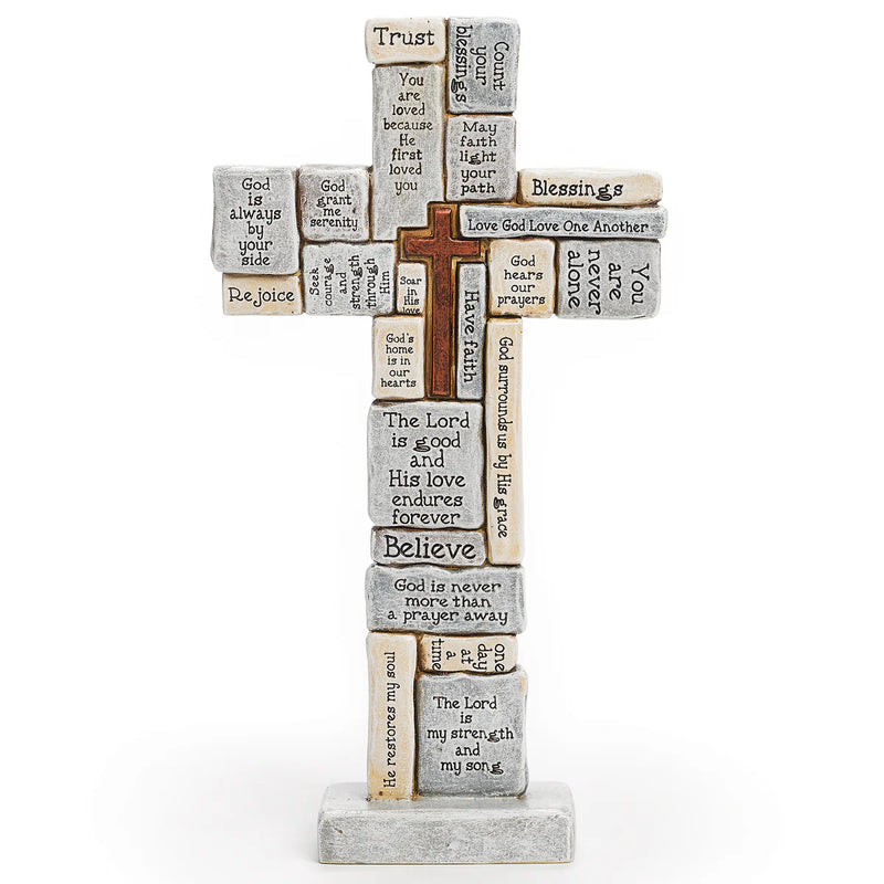 Crossword Table Cross 12.5"H