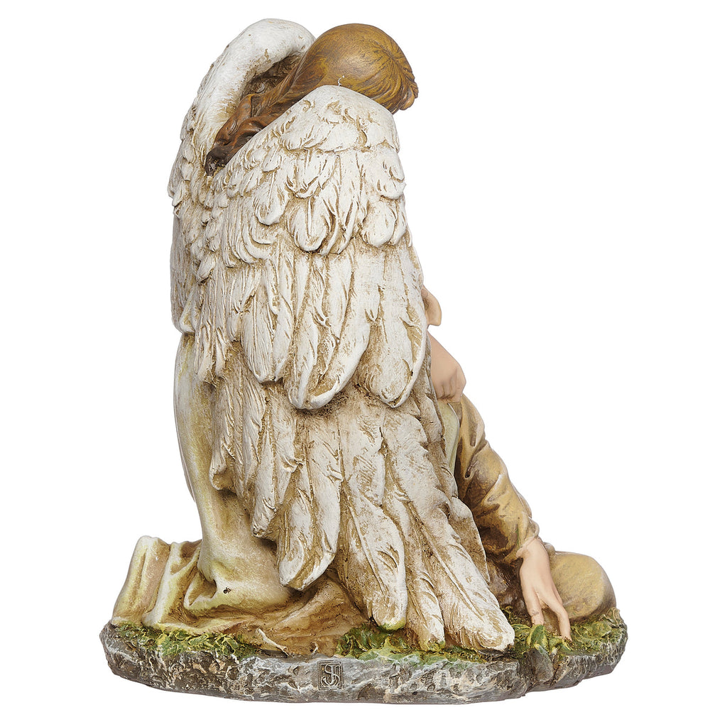 Angel with Fallen Christ Statue 7"H