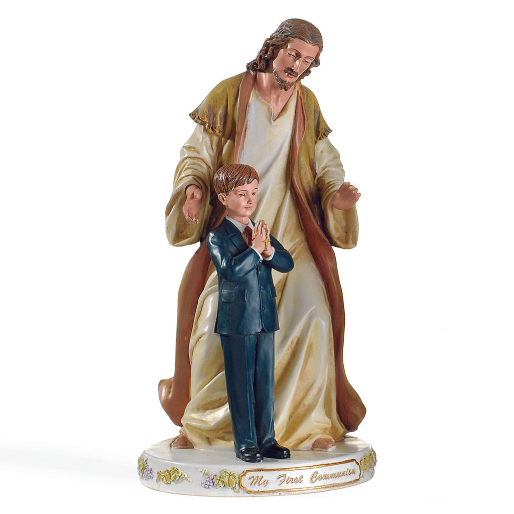 Jesus with Praying Boy Communion Figure 9.5"H