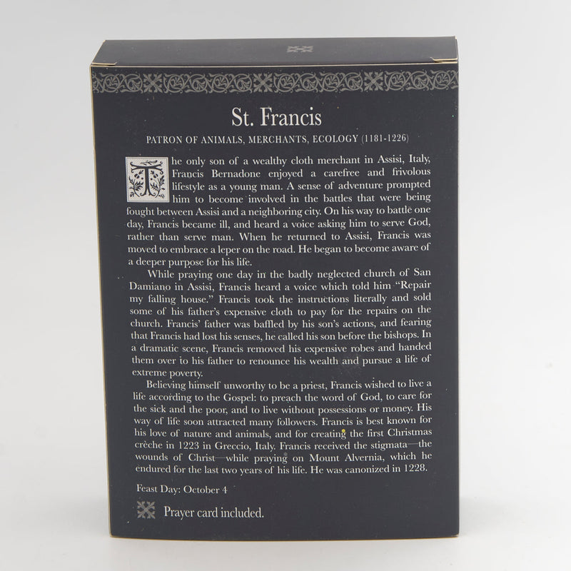 St. Francis of Assisi Statue 4"H | Patron Saint of Animals