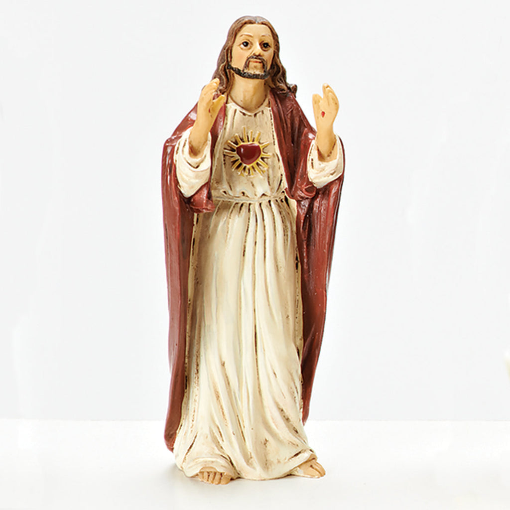 Sacred Heart of Jesus Statue 4"H