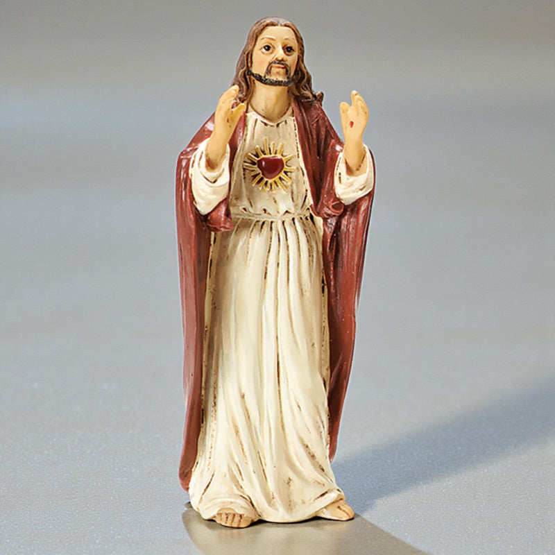 Sacred Heart of Jesus Statue 4"H