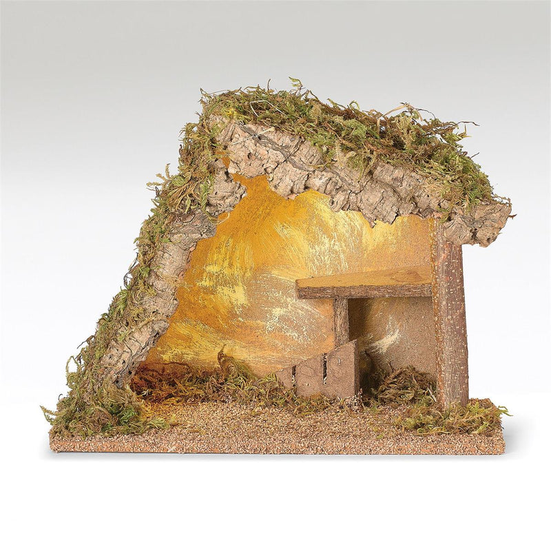 Fontanini 9"H LED Italian Stable for 5" Scale Nativity Figure