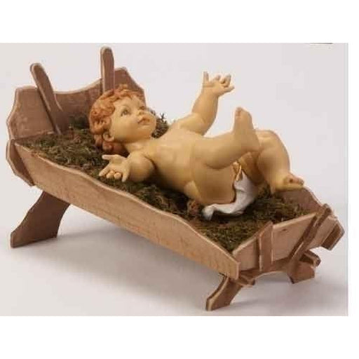 Fontanini 50" Scale 2-Piece Set Infant with Natural Wood Manger