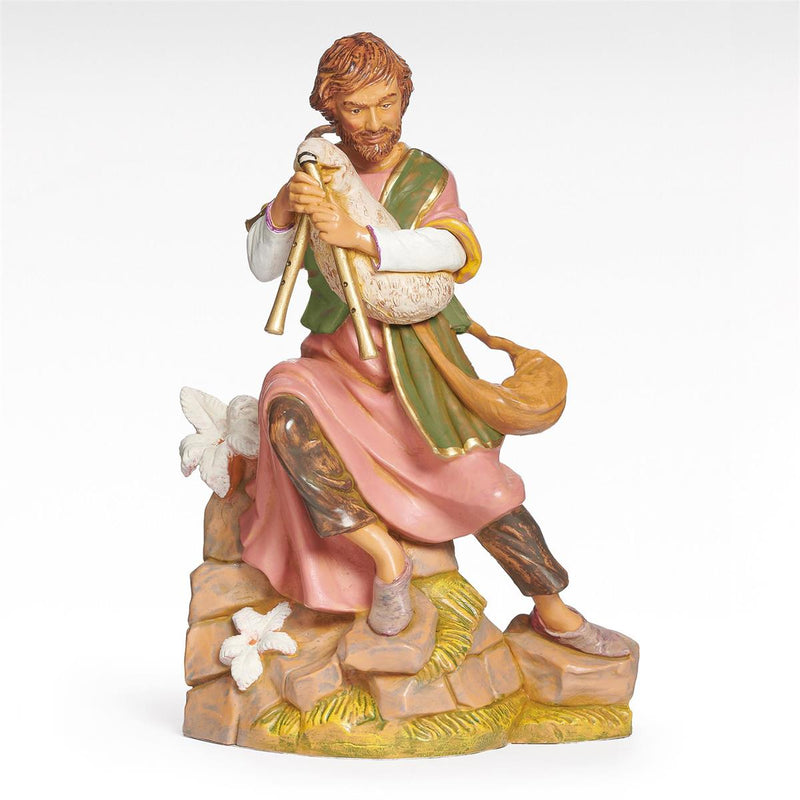 Fontanini 12" Scale Josiah, Bagpiper Nativity Figure