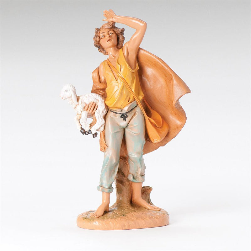Fontanini 12" Scale Micah, Shepherd Viewing; Nativity Figure