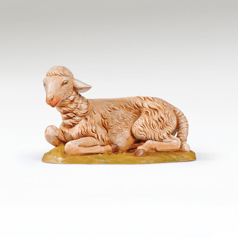 Sheep Sitting Brown 18" Scale