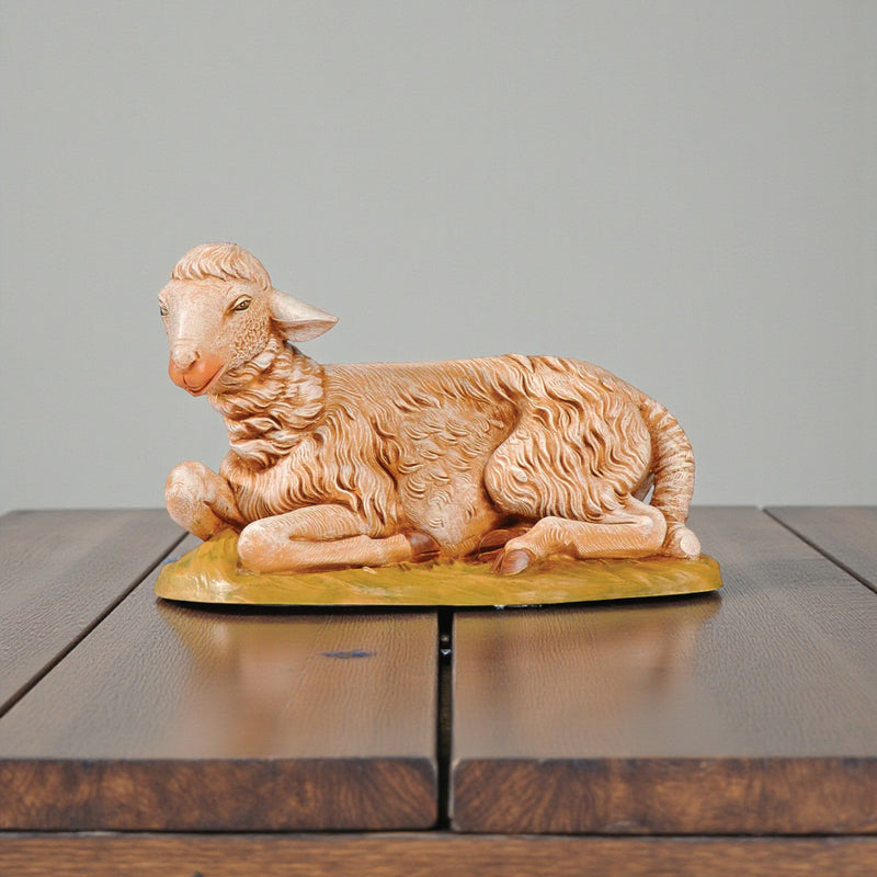 Sheep Sitting Brown 18" Scale