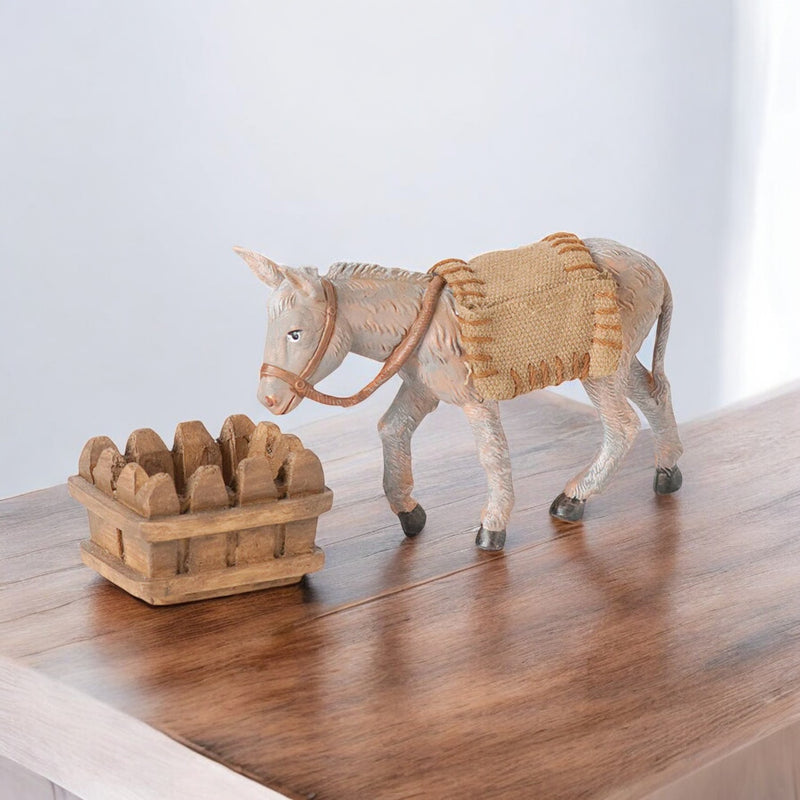Mary's Donkey with Food Trough 5" Scale