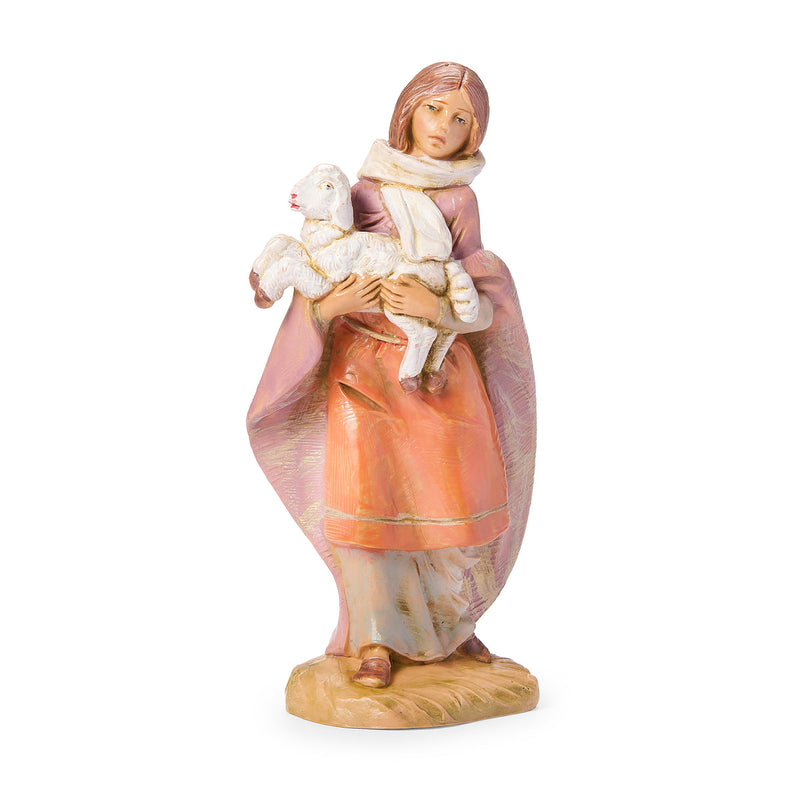 Emma the Shepherdess with Lamb 5" Scale