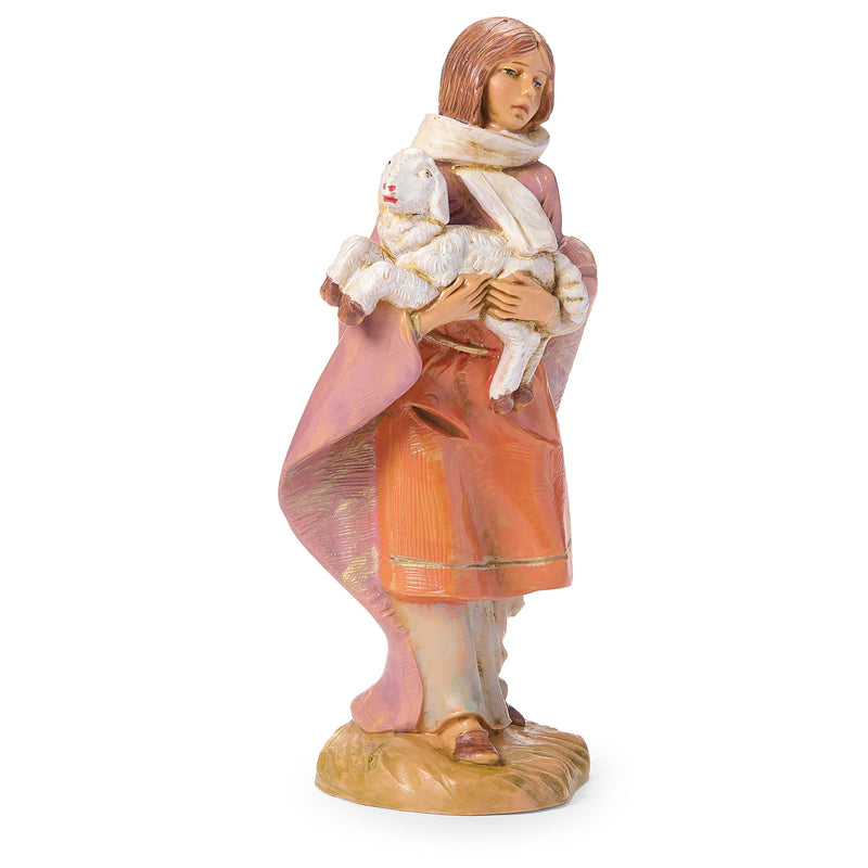 Emma the Shepherdess with Lamb 5" Scale