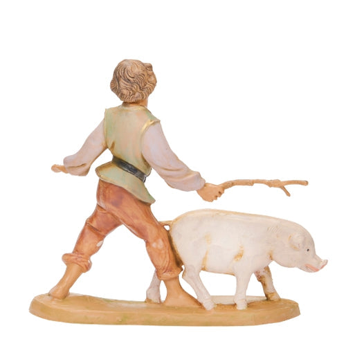 Clement Boy with Pig 5" Scale