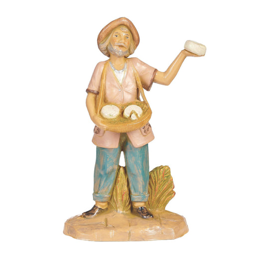 Fontanini Lorenzo the Cheese Peddler, 5-inch scale Nativity figure, item 54139