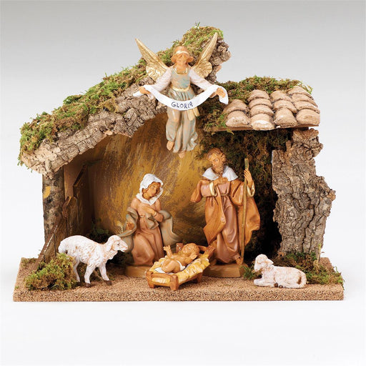 Fontanini 5" Scale 6 Figure Nativity with Italian Stable