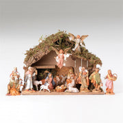 Fontanini 5" Scale 16 Figure Nativity with Italian Stable