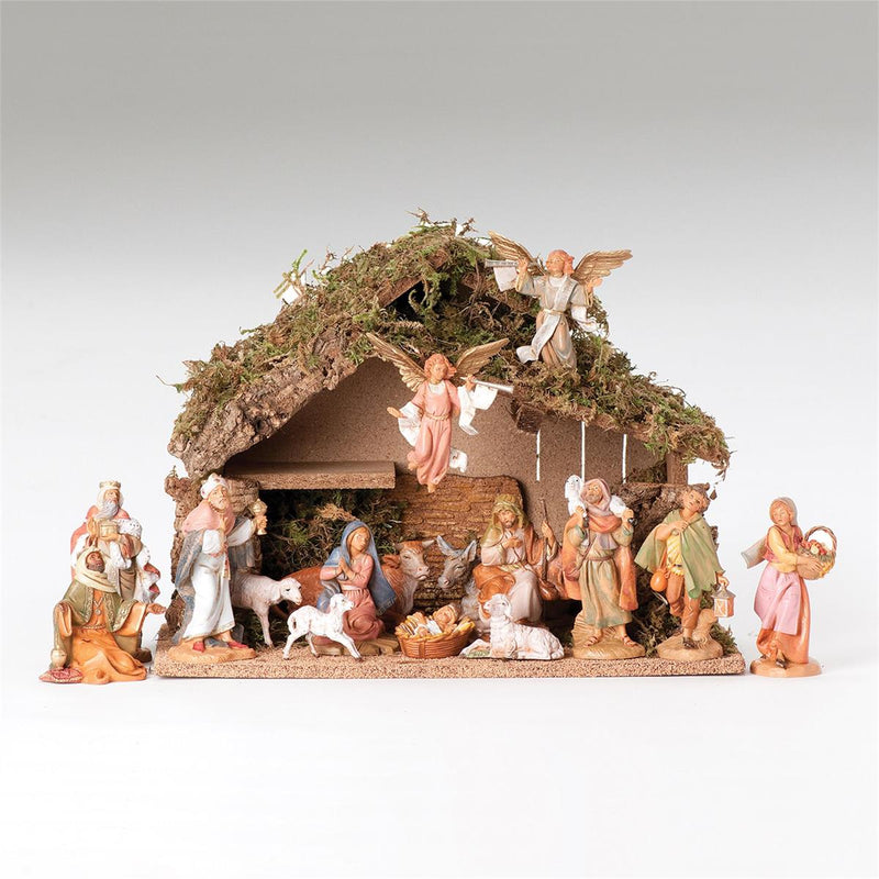 Fontanini 5" Scale 16 Figure Nativity with Italian Stable