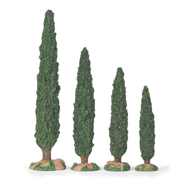 Cypress Tree 4pc Set 10"H