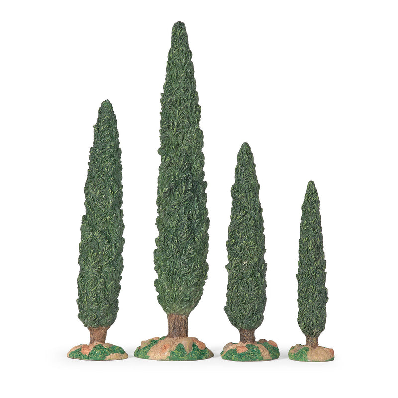 Cypress Tree 4pc Set 10"H