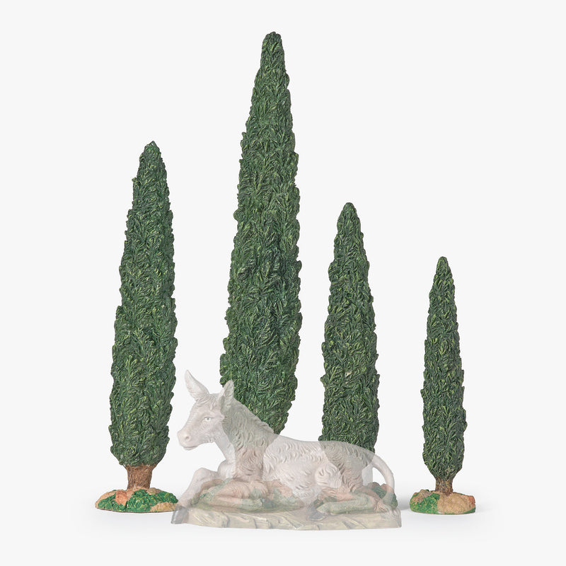 Cypress Tree 4pc Set 10"H