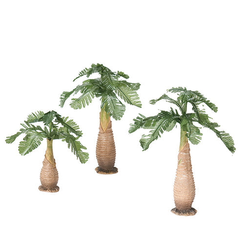 Palm Tree 3pc Set 8"H