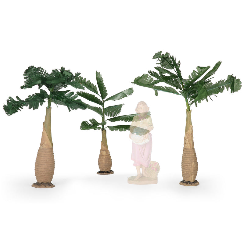 Palm Tree 3pc Set 8"H