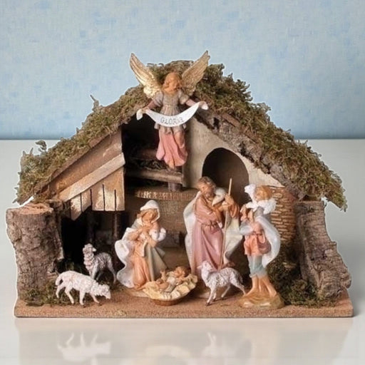 Fontanini 8 Figure Nativity Set with Italian Stable 7.5" Scale