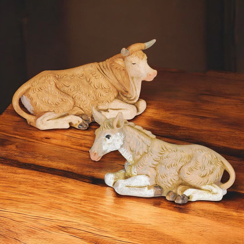 Donkey and Ox 2pc Set 3.5" Scale