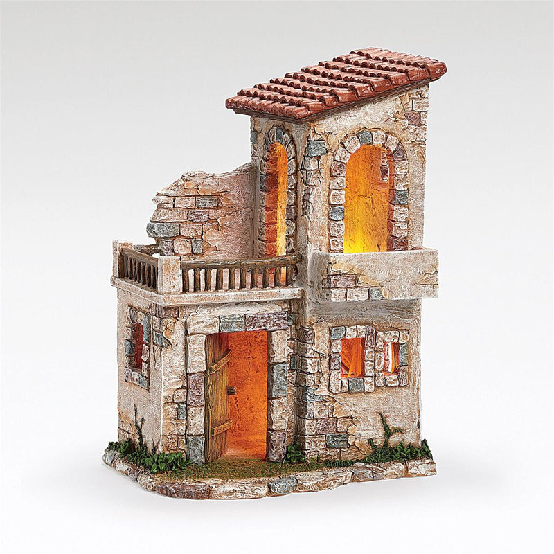 Fontanini 15"H LED Bethlehem Inn for 5" Scale Nativity Figure