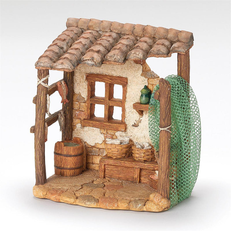 Fontanini 6.75"H Fishing Shop for 5" Scale Nativity Figure
