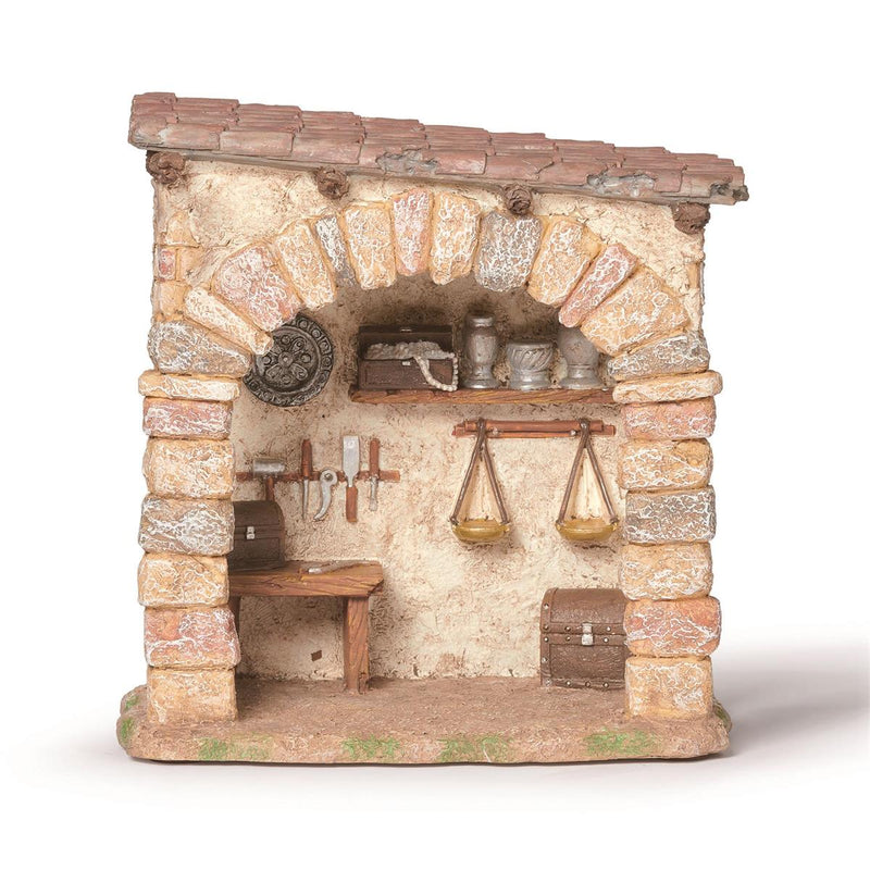 Fontanini 7"H Silversmith Shop for 5" Scale Nativity Figure