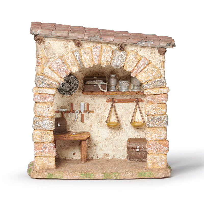 Fontanini 7"H Silversmith Shop for 5" Scale Nativity Figure