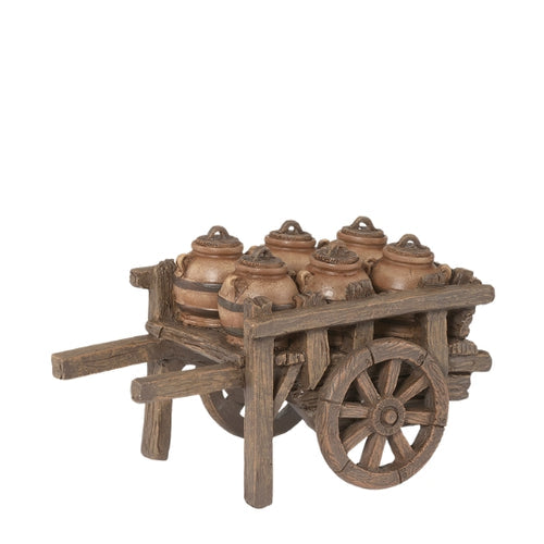 Cart with Pots 3.5"H