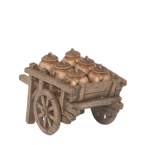 Cart with Pots 3.5"H