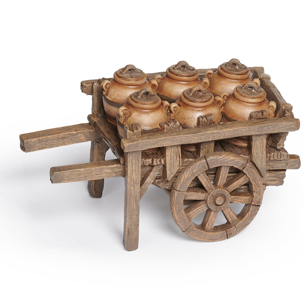 Cart with Pots 3.5"H