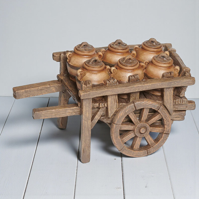 Cart with Pots 3.5"H
