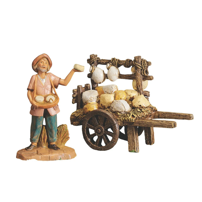 Fontanini Cheese Cart Nativity Village Accessory, 5" Scale