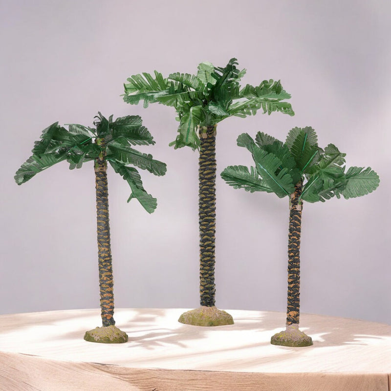Palm Tree 3pc Set 9.5"H