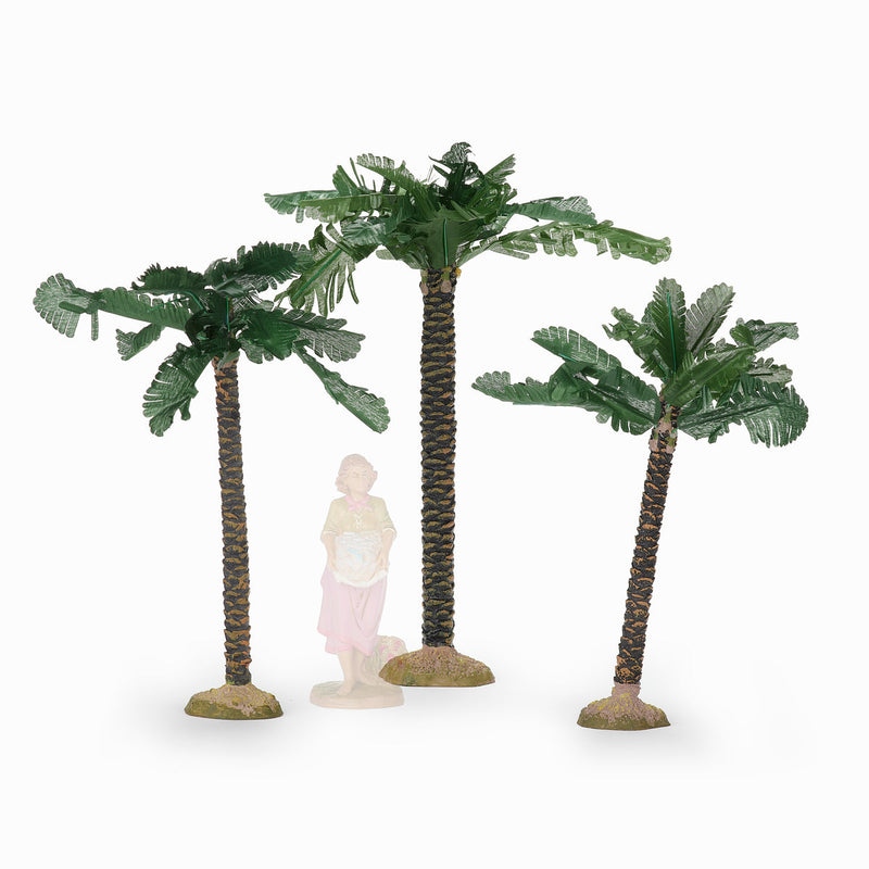 Palm Tree 3pc Set 9.5"H