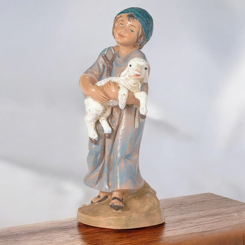Silas the Shepherd Boy with Sheep 5" Scale