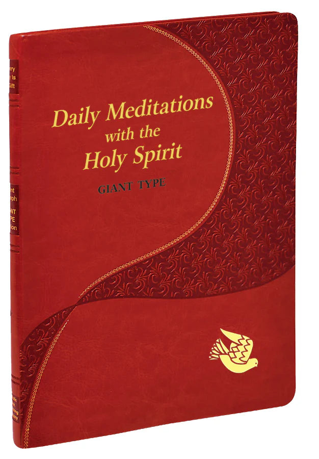 Daily Meditations With the Holy Spirit, Giant Type | Catholic Devotional Book